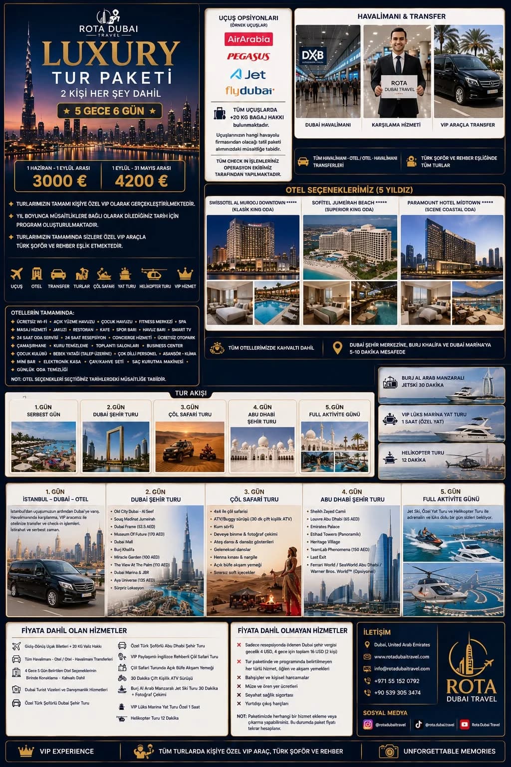 VIP Tur – Luxury Paket | 6 Gün 5 Gece