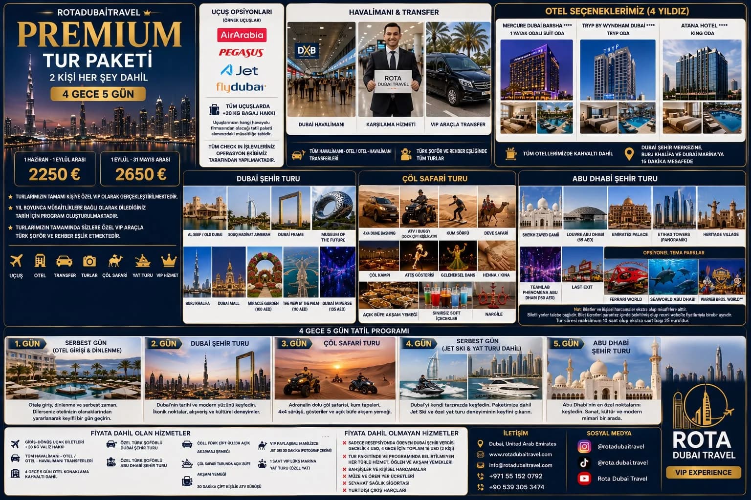 VIP Tur – Premium Paket | 5 Gün 4 Gece